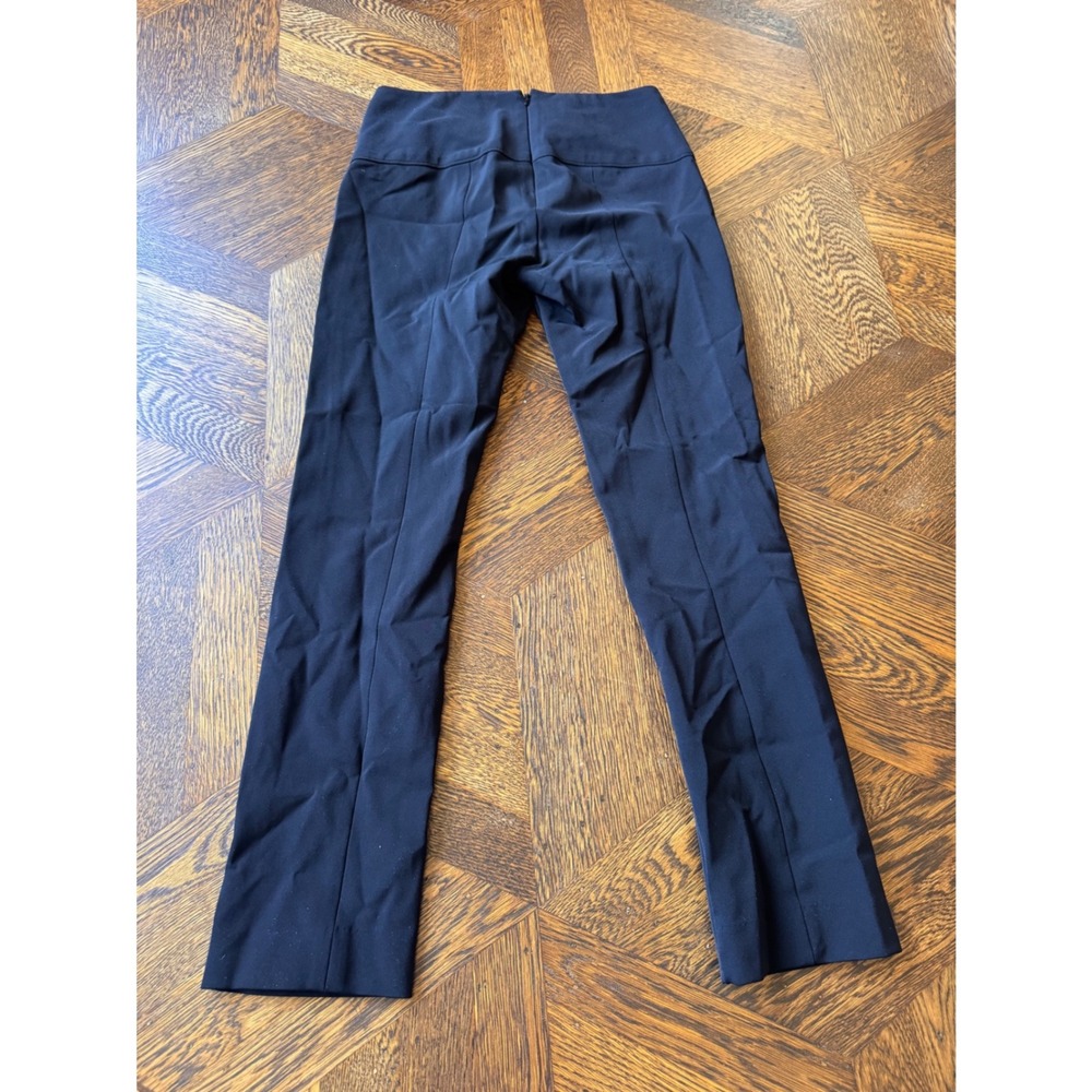 Veronica Beard Black Slim Straight Leg Trousers Pants Size 0